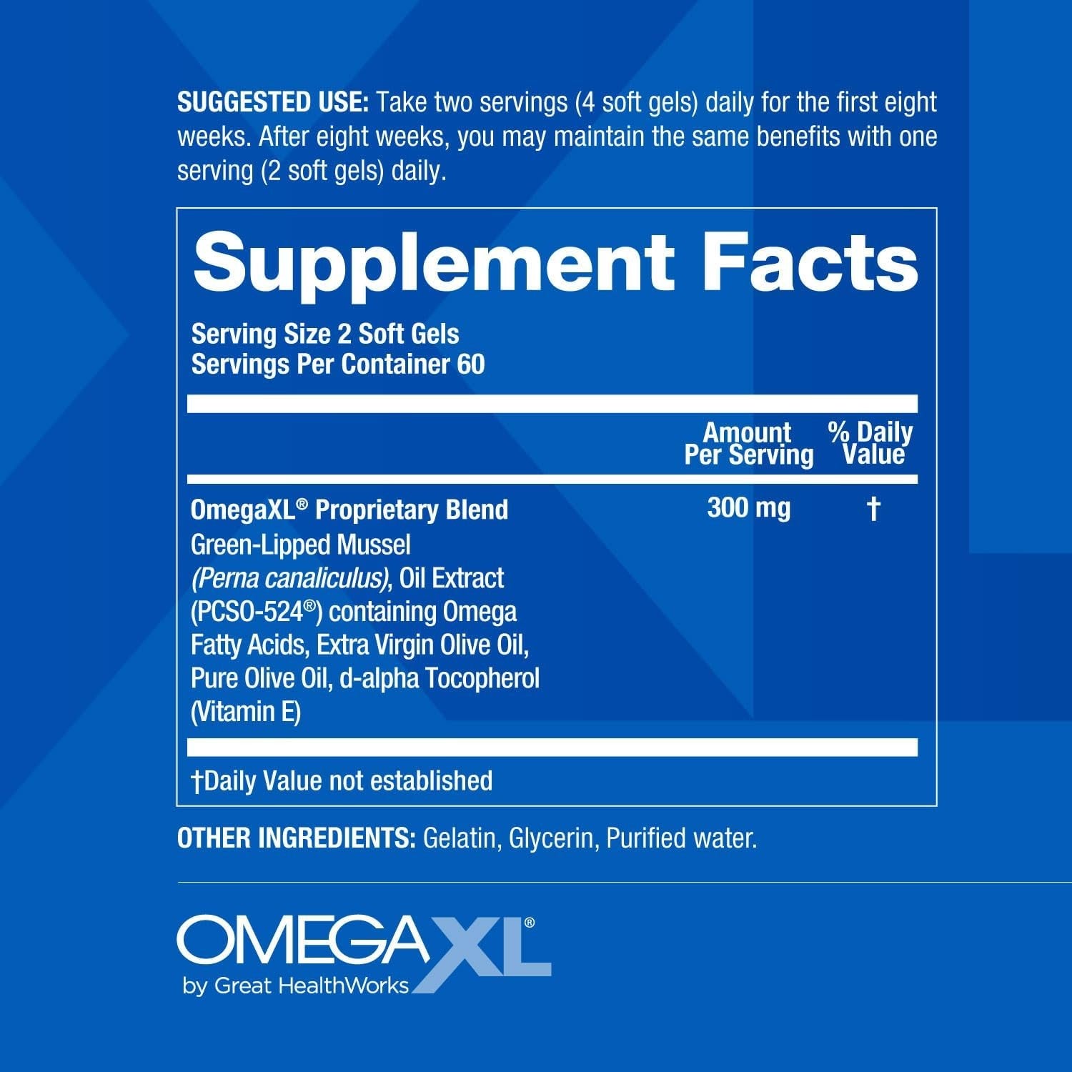 Omegaxl Joint Support Supplement - Natural Muscle 120 Count (Pack of 1)