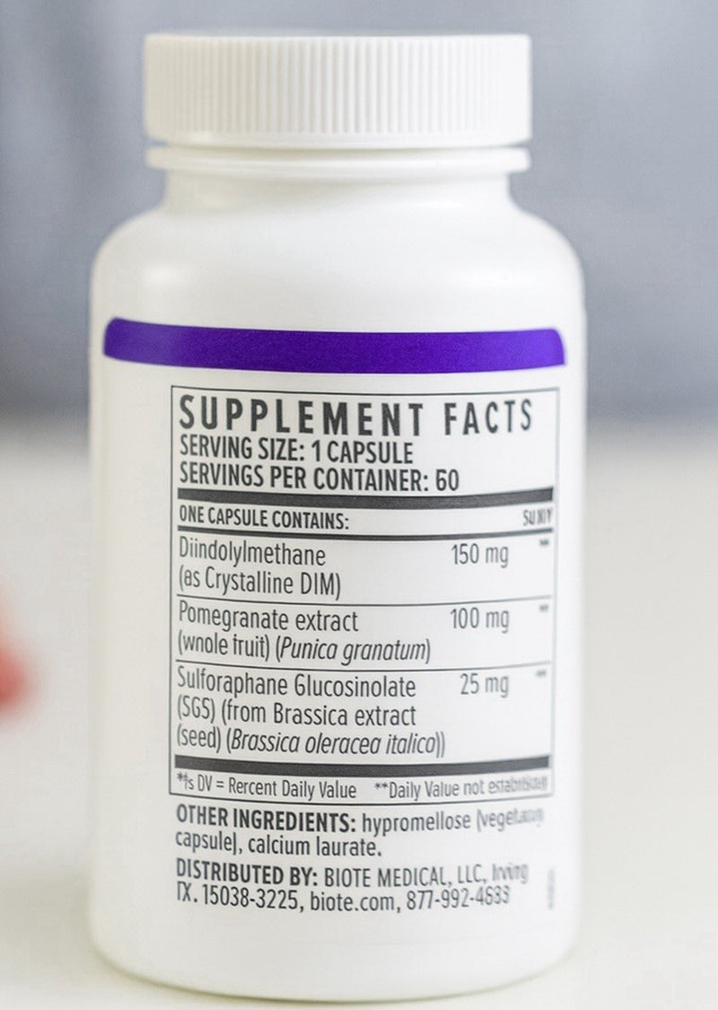 Biote DIM SGS+ Hormone & Detox Support (60 Capsules)