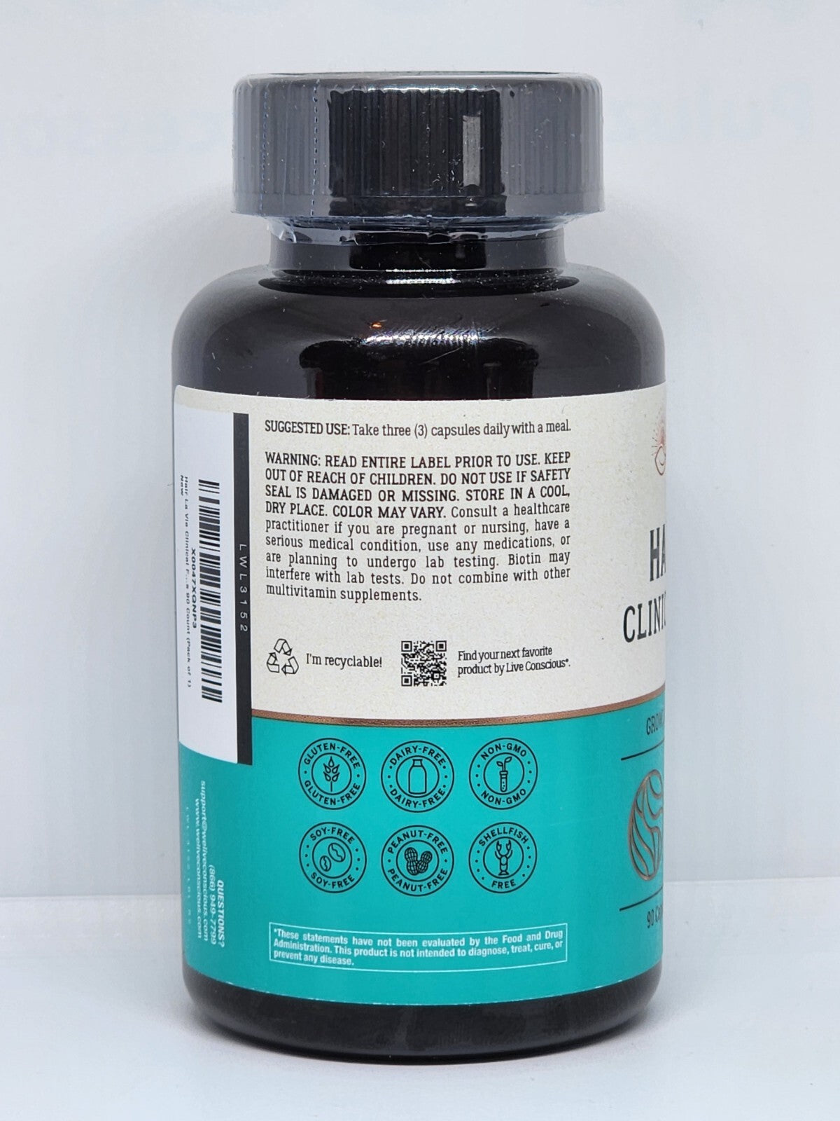 Hair La Vie Grow Strengthen Protect Rejuvenate Hair Vitamins Exp. 07/2026