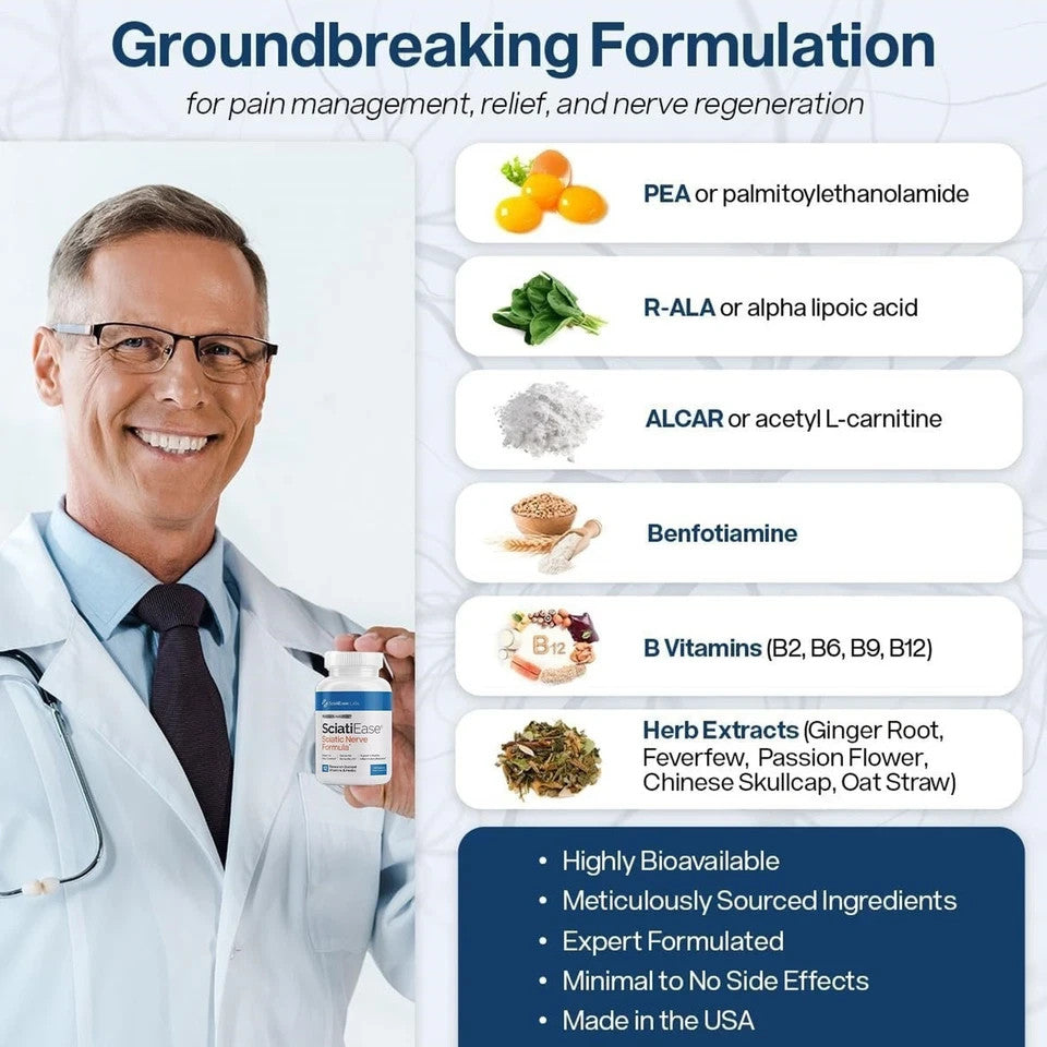 Alpha Sciatiease Sciatic Nerve Health Support Supplement