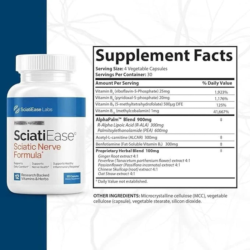 Alpha Sciatiease Sciatic Nerve Health Support Supplement
