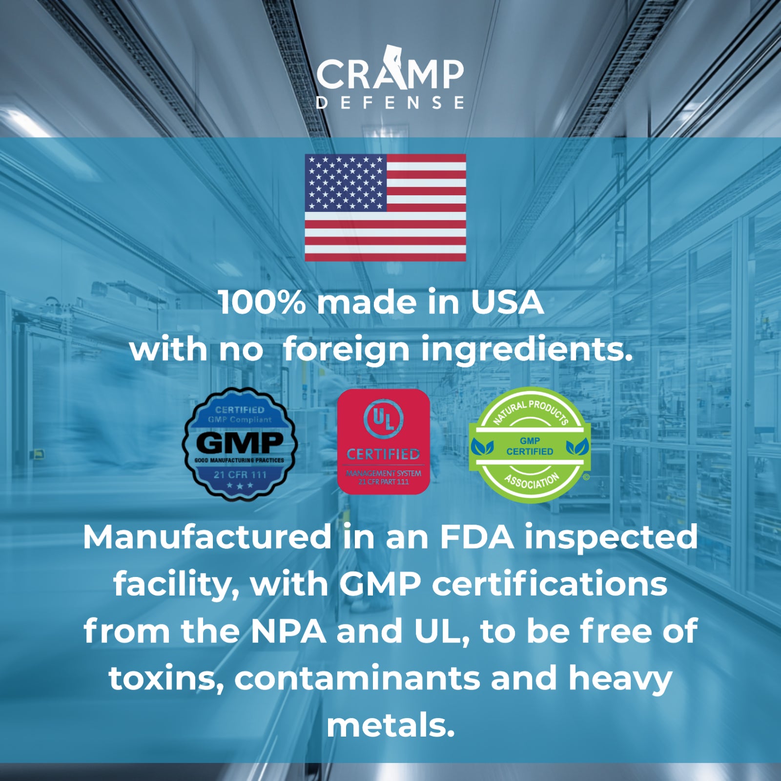 OFFICIAL LISTING -- Cramp Defense® -- Direct from Manufacturer