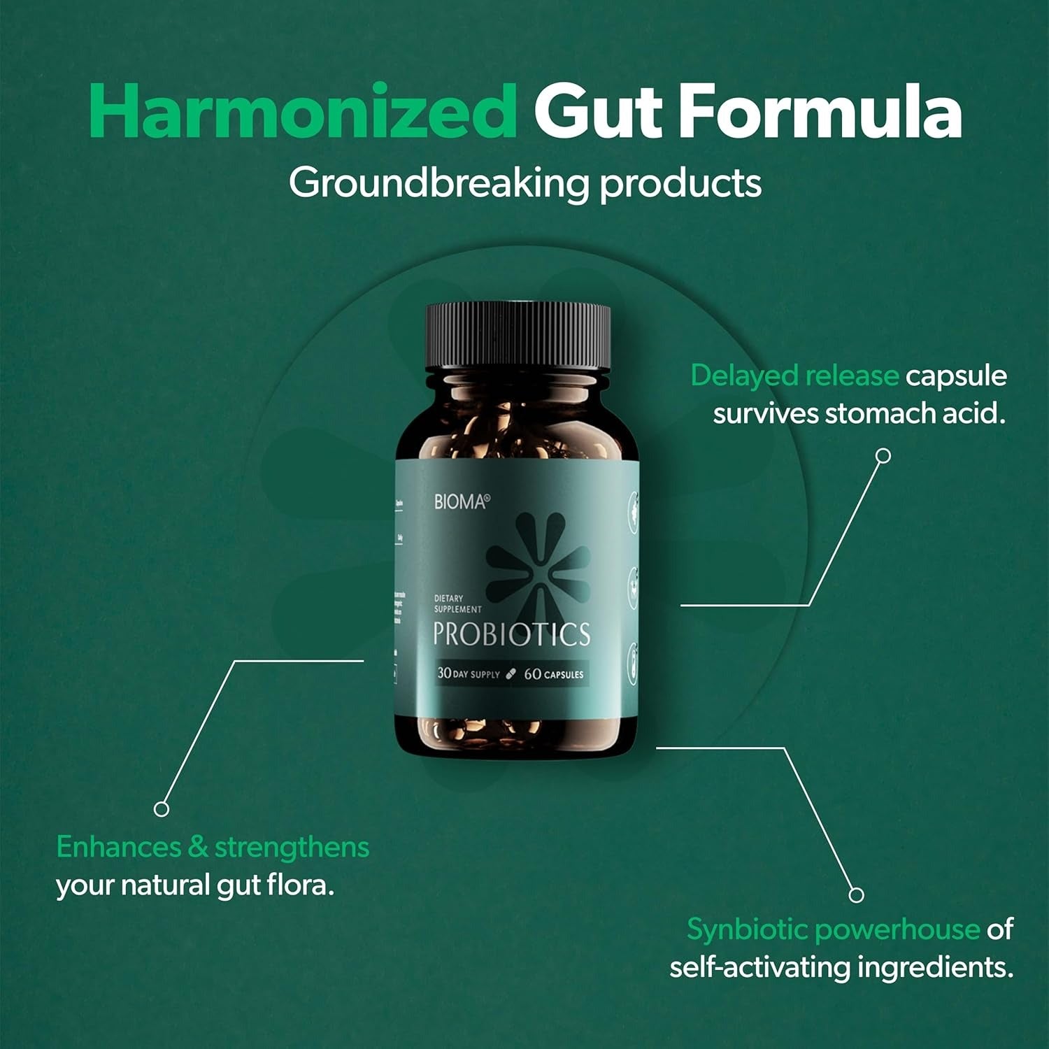 Bioma Probiotics for Digestive Health.