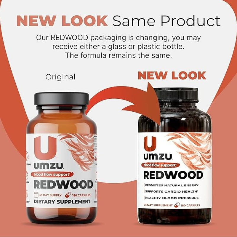 UMZU Redwood MAX 60 Capsules | Boost Nitric Oxide, Blood Flow & Stamina USA