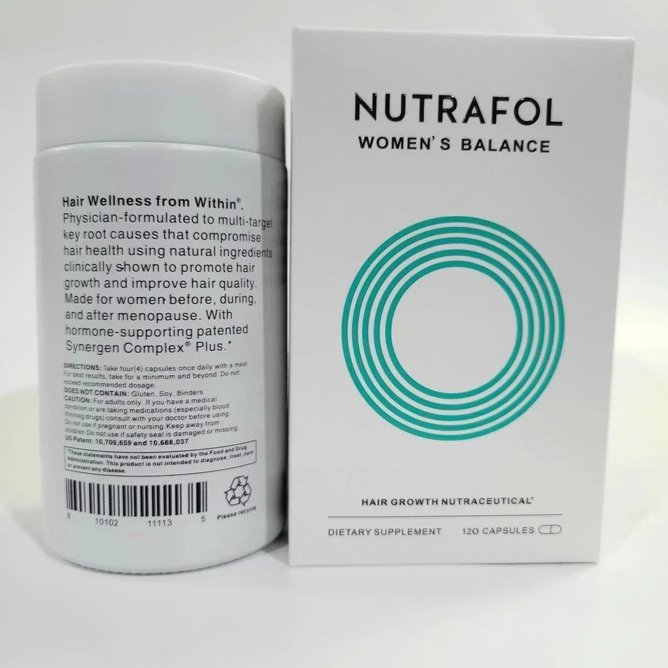 Nutrafol Women Hair Growth Nutraceutical Supplement 120 Capsules 100% Authentic
