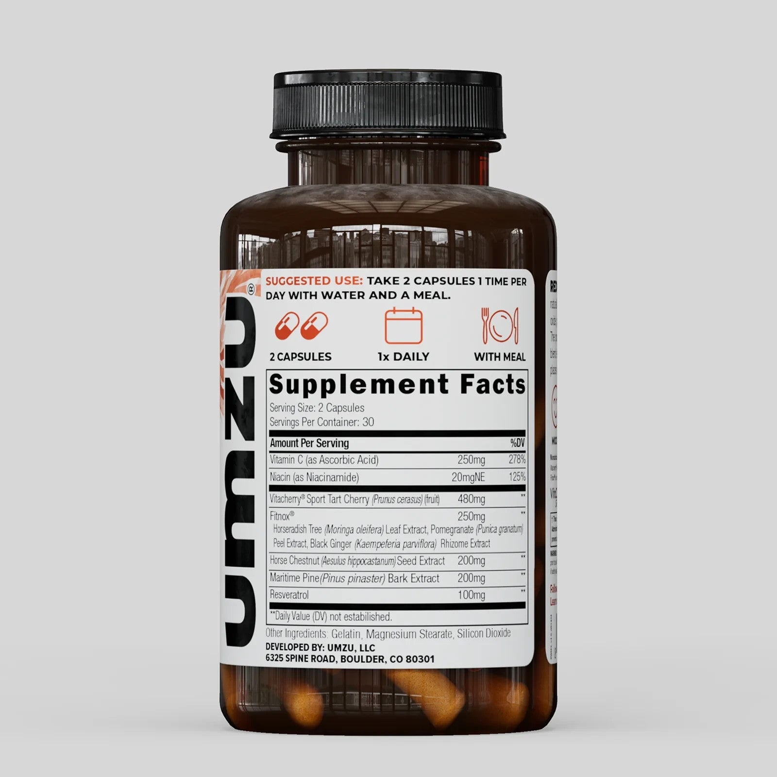 UMZU Redwood MAX 60 Capsules | Boost Nitric Oxide, Blood Flow & Stamina USA