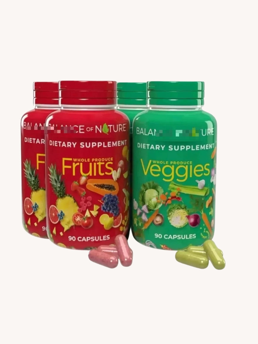 2 Pack, 180 Fruits and 180 Veggies Whole Food Supplement