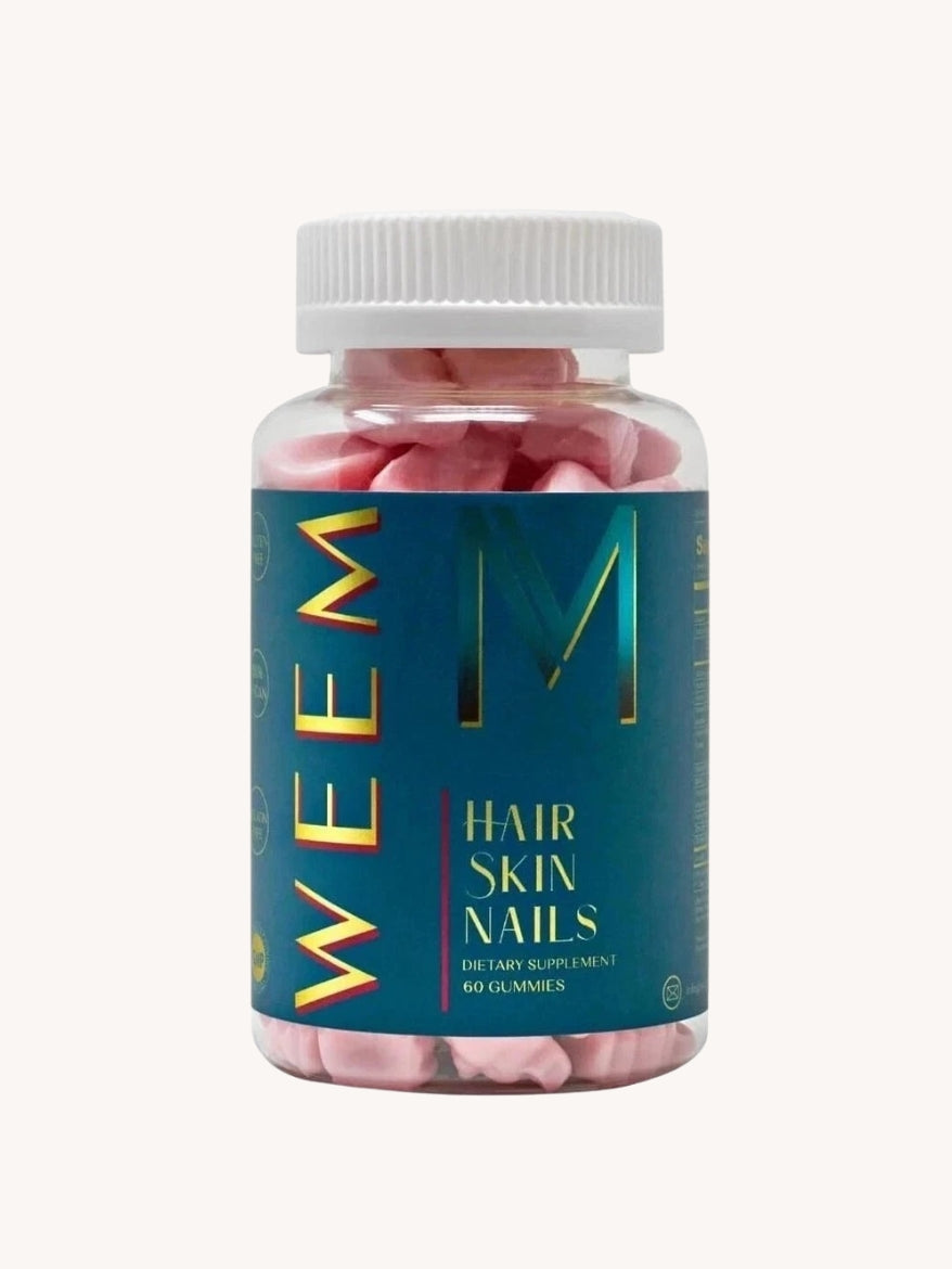 WEEM Hair Skin and Nails Gummies Vegan biotin Vitamins