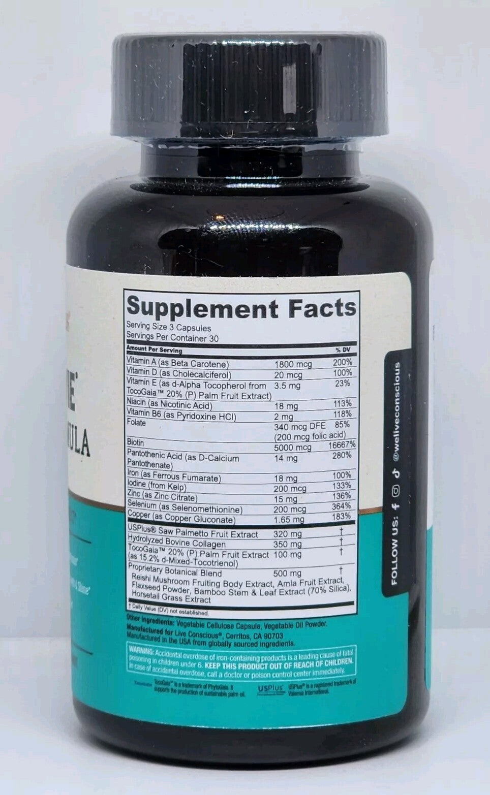 Hair La Vie Grow Strengthen Protect Rejuvenate Hair Vitamins Exp. 07/2026