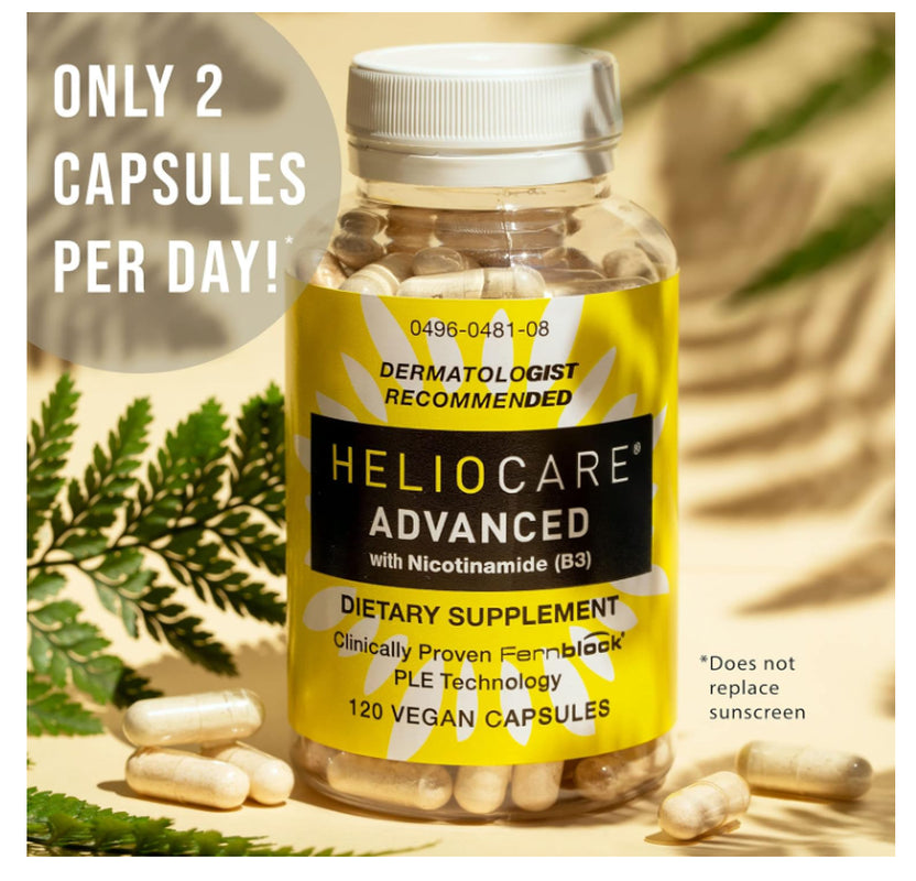 Heliocare Advanced Niacin B3 Supplement 120 Capsules – 240Mg Fernblock PLE