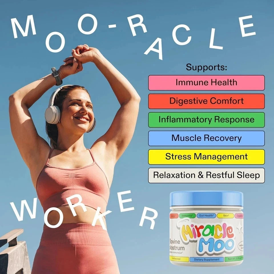 Colostrum Supplement for Gut Health, Hair Growth, Beauty and Immune Support 60 S