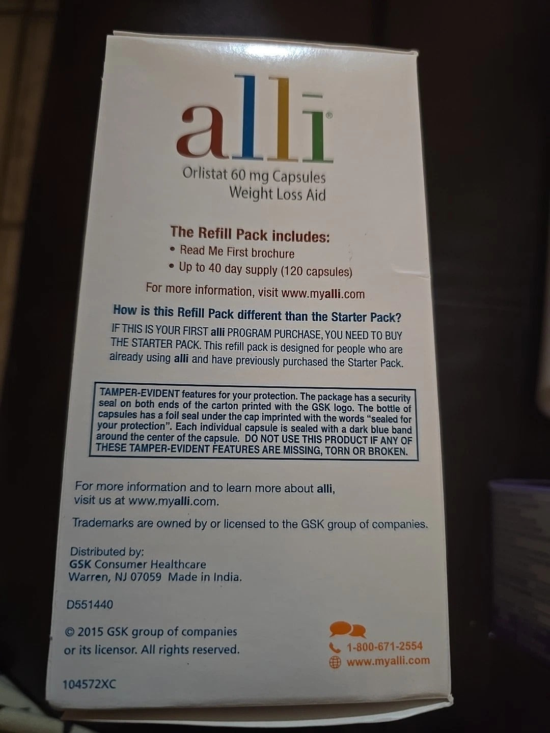 Weight Loss Diet Pills, Orlistat 60 mg Capsules 120 Count