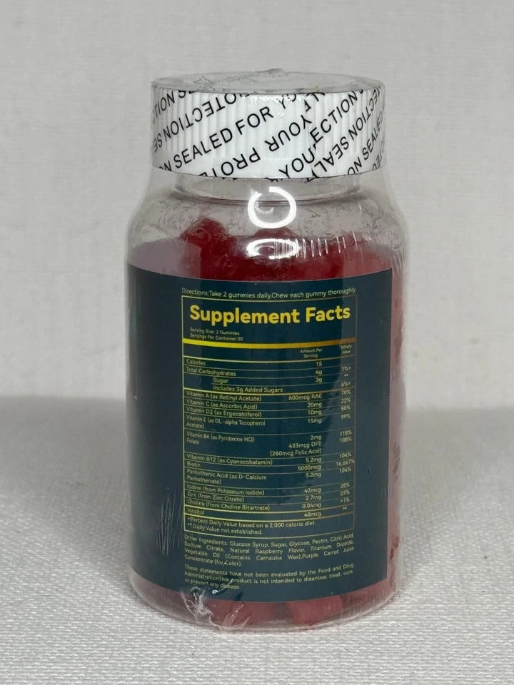 WEEM Hair Skin and Nails Gummies Vegan biotin Vitamins