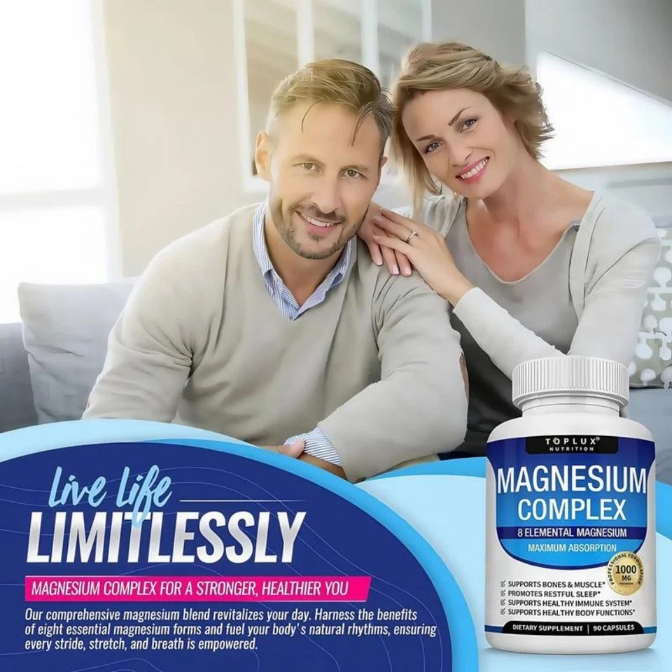 TopLux Magnesium Complex 1000mg, 90 Capsules