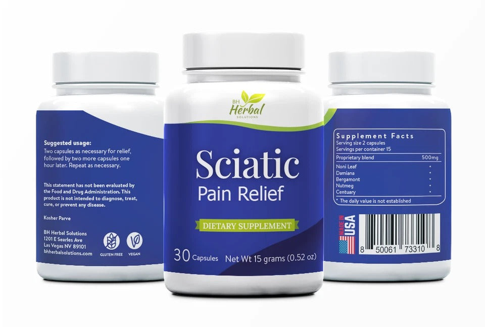 Sciatic Pain Relief Natural Herbal Supplement