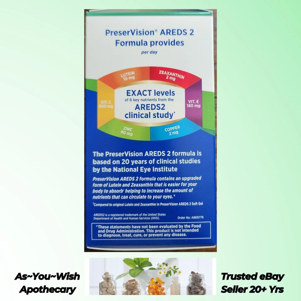 PreserVision AREDS 2 Eye Vitamins 210 Mini Softgels