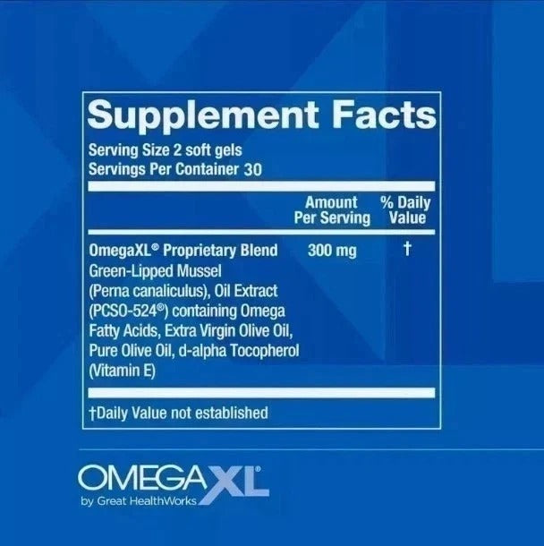 Omega XL Natural Joint & Muscle Support 60ct Softgels
