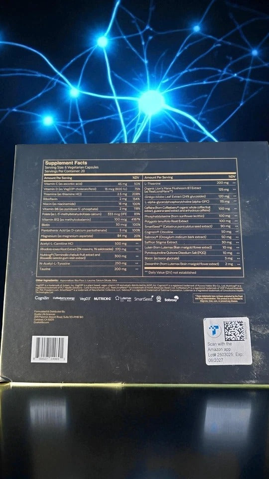 Qualia Mind Supplement Blend for Brain Health 120 Capsules