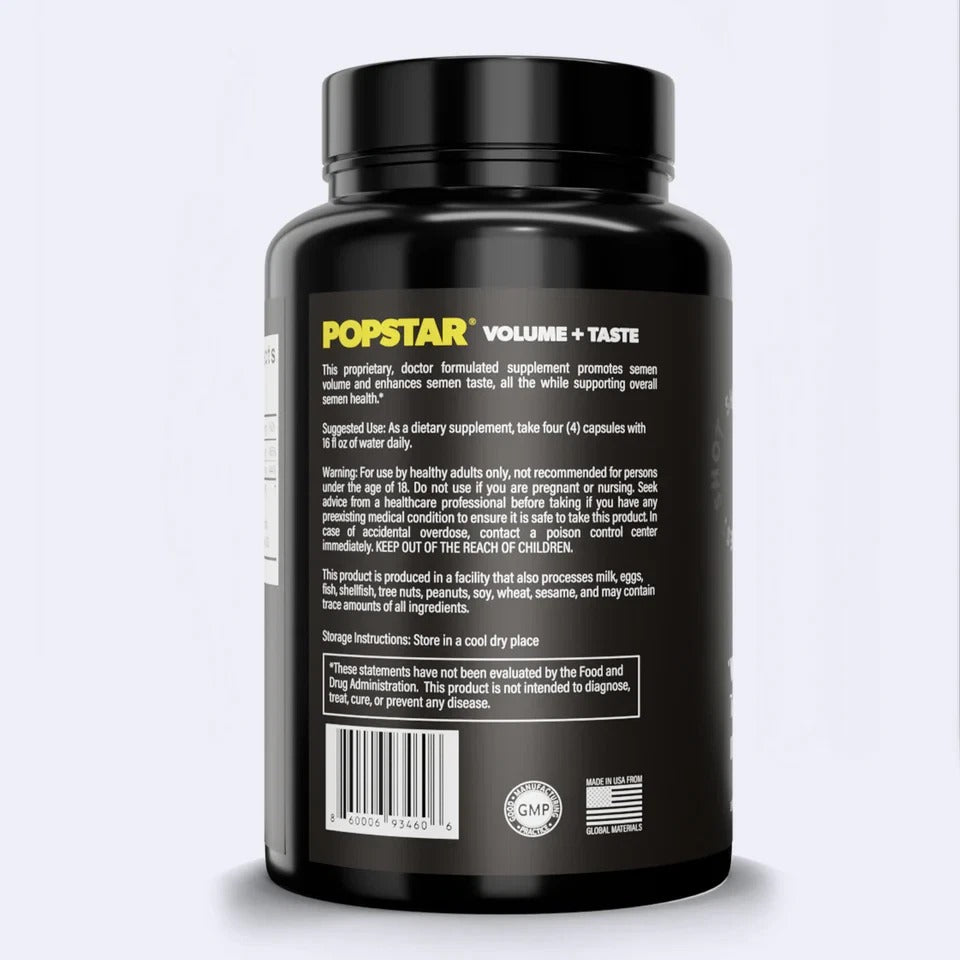 POPSTAR Semen Volume Supplement- 120 Capsules