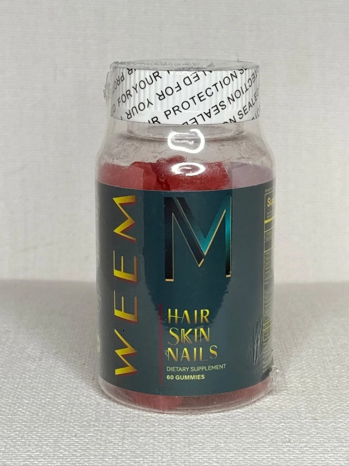 WEEM Hair Skin and Nails Gummies Vegan biotin Vitamins